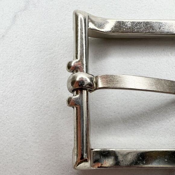 Silver Tone Simple Basic Belt Buckle - Picture 7 of 9